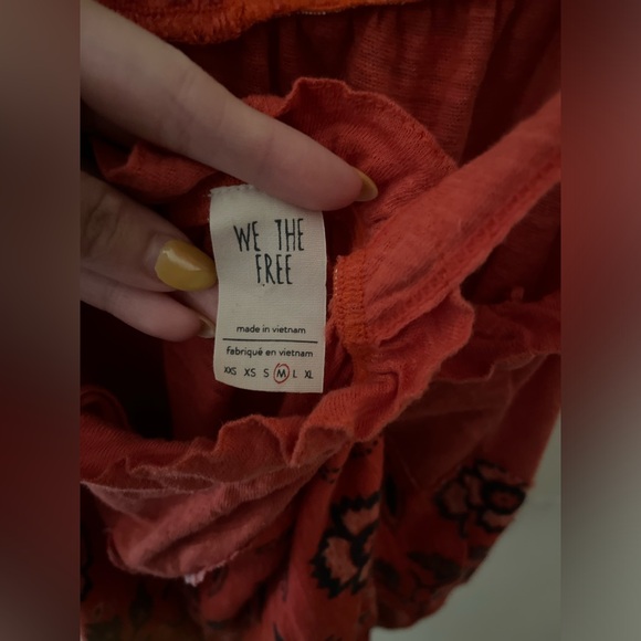 Free People Love Life Bubble Top Red - Picture 4 of 4